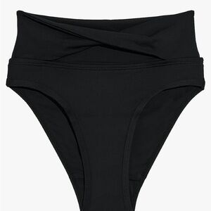 Kt. Black High-Waisted Swim Bottoms teen size small